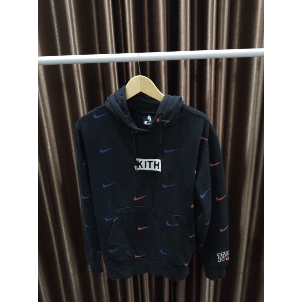 HOODIE NIKE NBA x KITH colab bordir full print centang