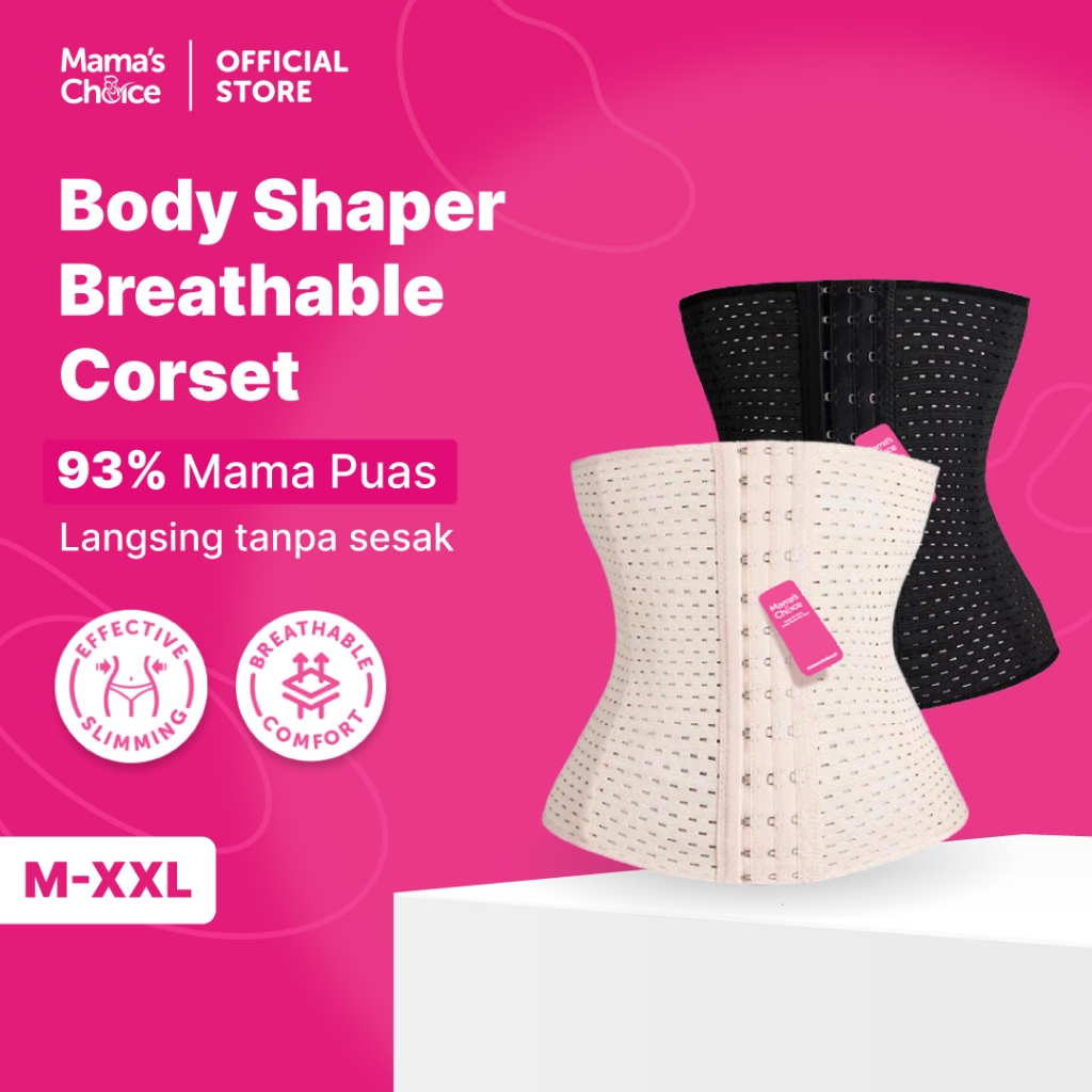 Korset Pelangsing | Mama's Choice Body Shaper Breathable Corset (Stagen Pasca Melahirkan)