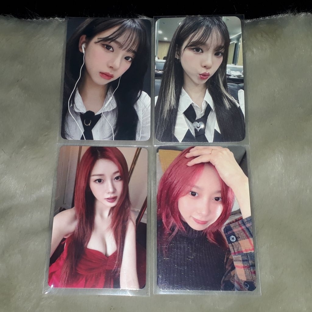 Official PC Photocard Karina Giselle Red Dress Merah Bella Magazine Belle Luckydraw LD Everline Rich