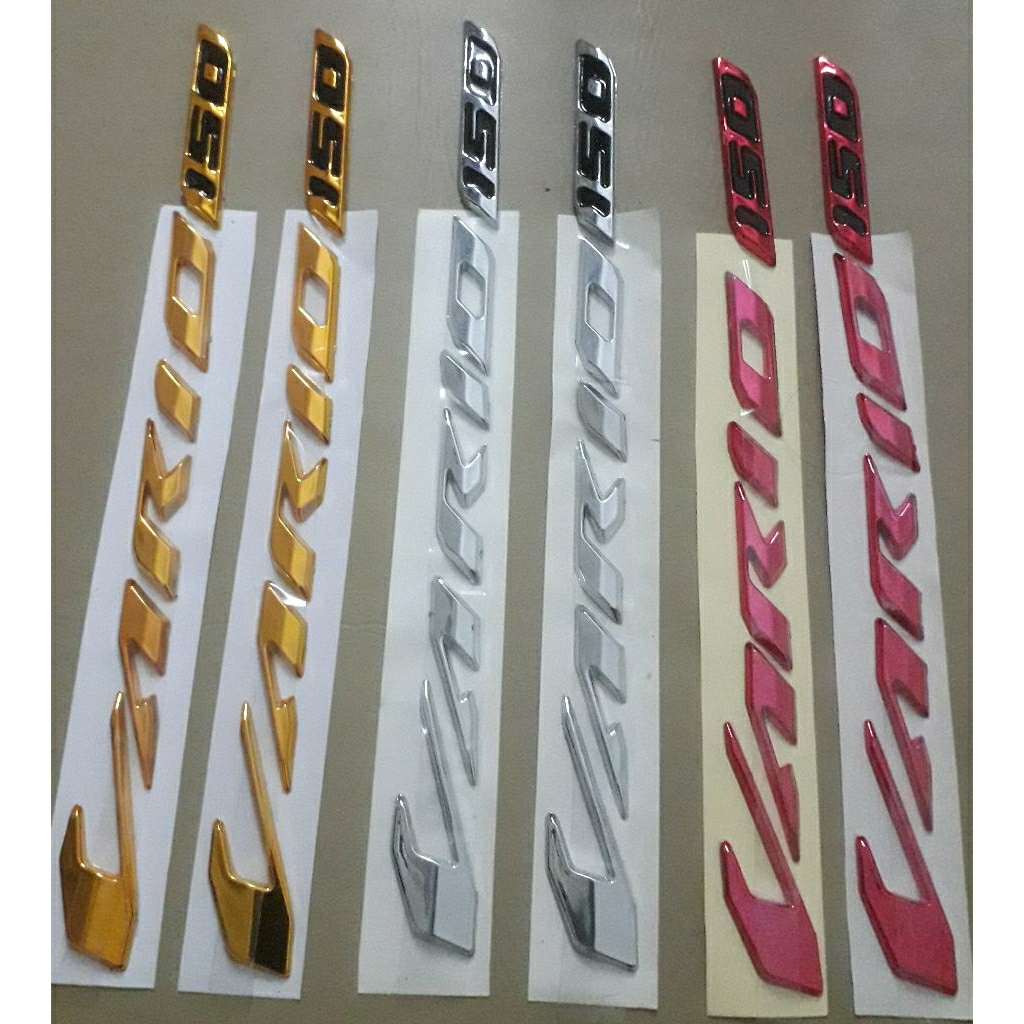 Emblem Logo Vario Led New 150 ABS Seperti Original Sepasang 1 set 2 pcs Tinggal Pasang PNP