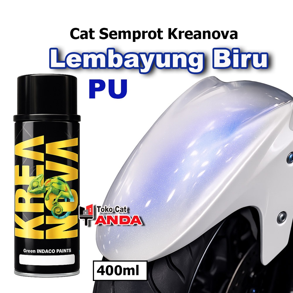 Kreanova Cat Semprot Lembayung Biru - Pilok Pearl Blue 400ml