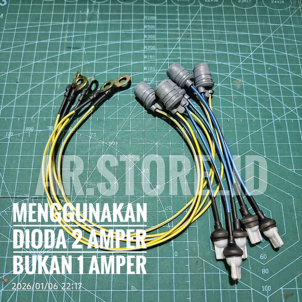 DIODA SEIN LED T10 DIODA 2A PENYERAH INDIKATOR SEIN TUNGGAL/SINGLE ANTI ERROR