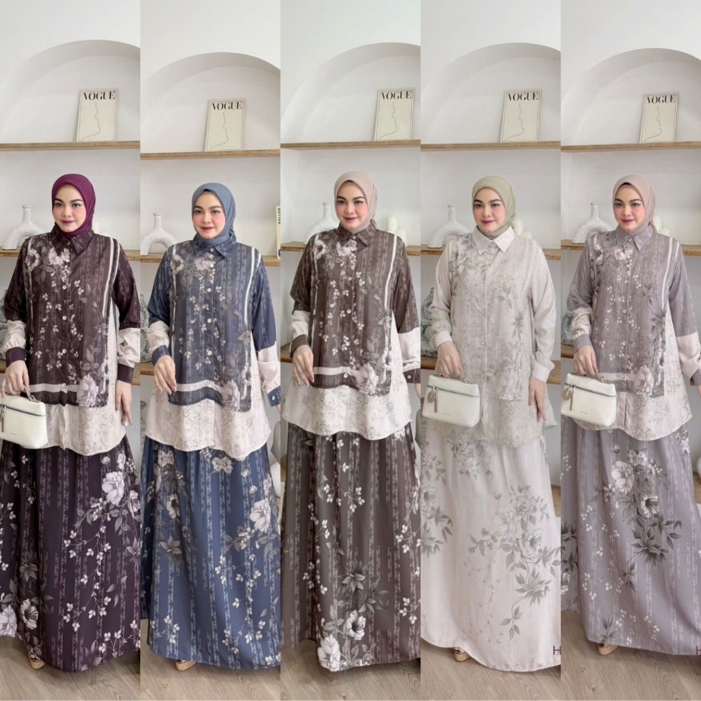 LuxuryFashion READY SETELAN WANITA ELLIORA SET BY HMF LUXURY BEST SELLER