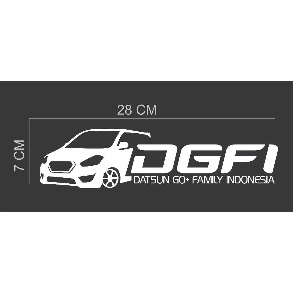 STIKER MOBIL DATSUN GO SILUET VARIASI