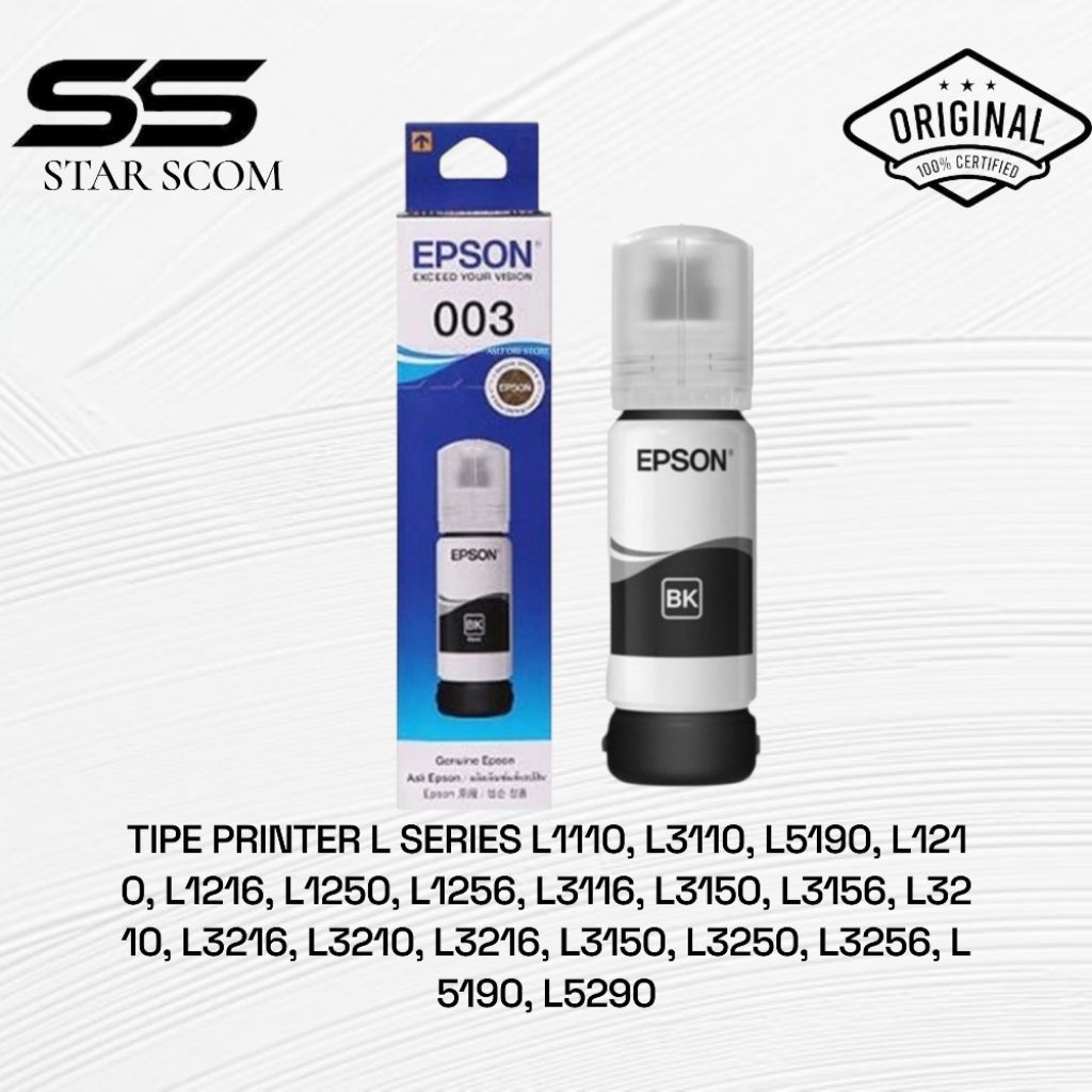 Tinta Epson 003 Black Original