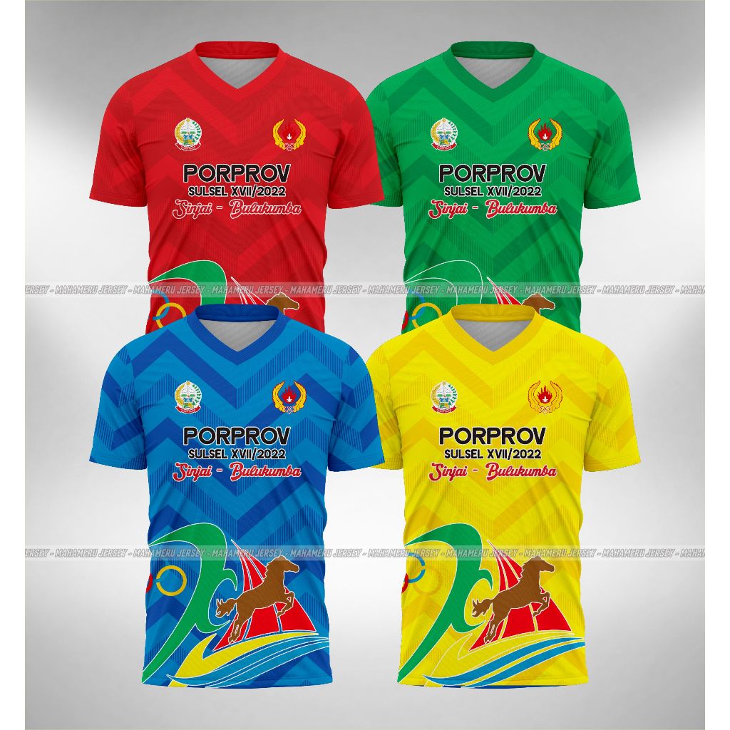 Jersey PORPROV SULSEL 2022 Pekan Olahraga Provinsi Sulawesi Selatan