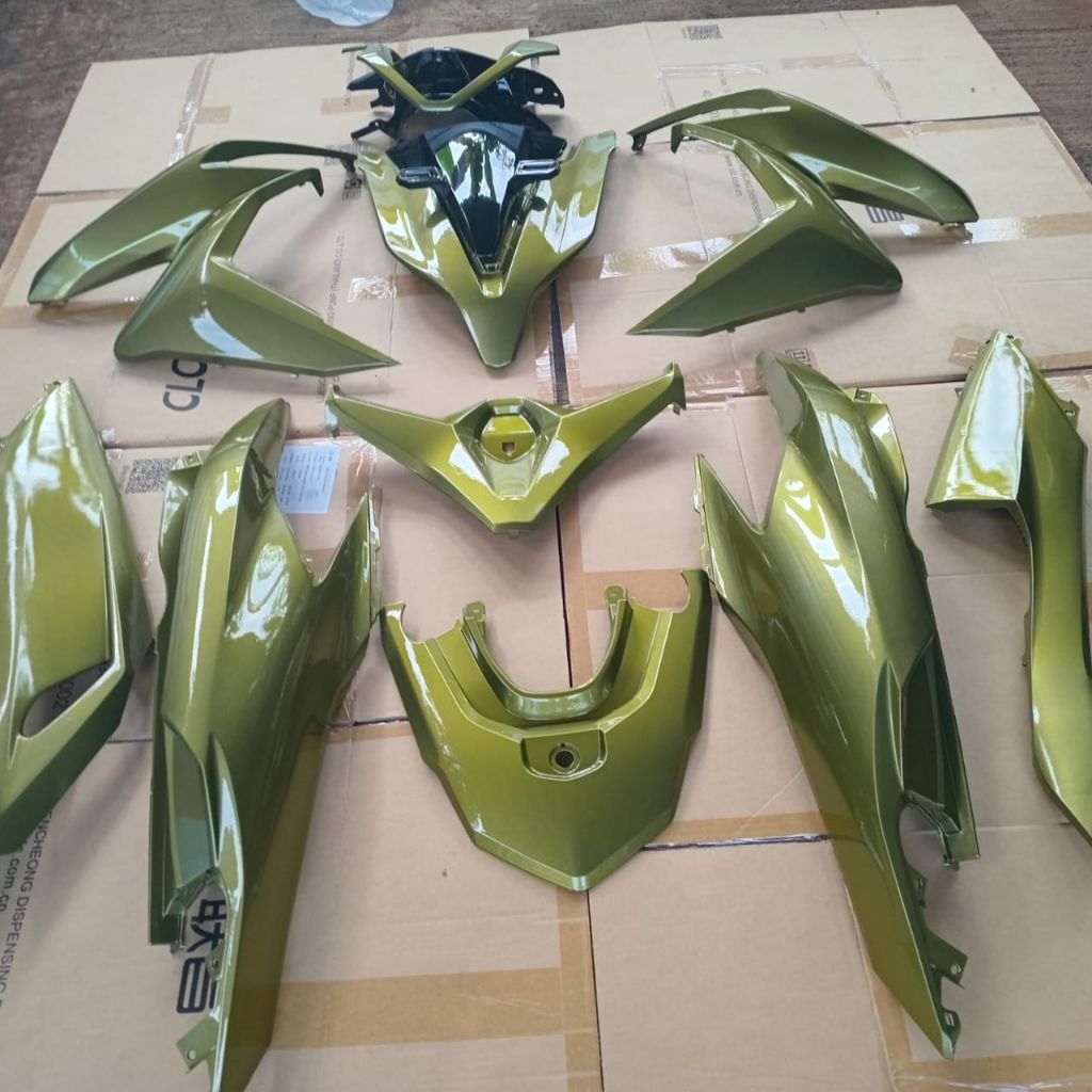 Cover body full halus motor honda vario all new 125/150 2018-2022 warna milenium jade