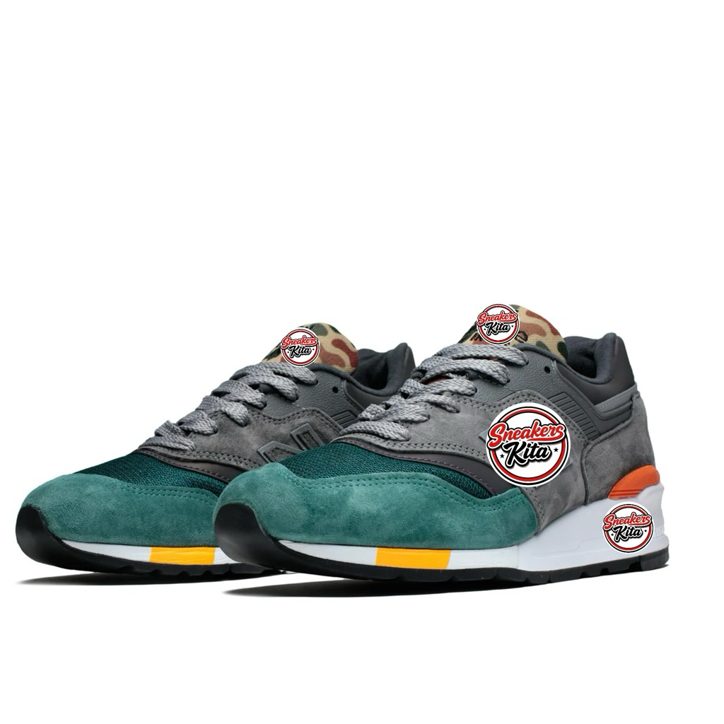 SNEAKERS KITA - Sepatu Sneakers 997 Duck Camo Grey Green Made In USA