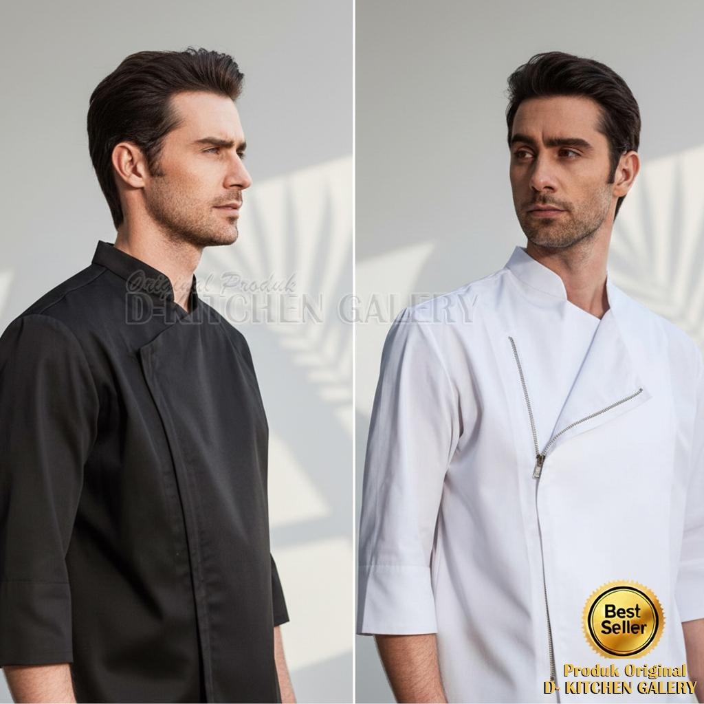 Seragam Kerja Baju Chef Pria dan Wanita Seragam Koki Kualitas Premium