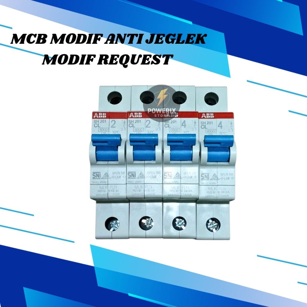 Mcb modif abb sh201 mcb modif anti jeglek