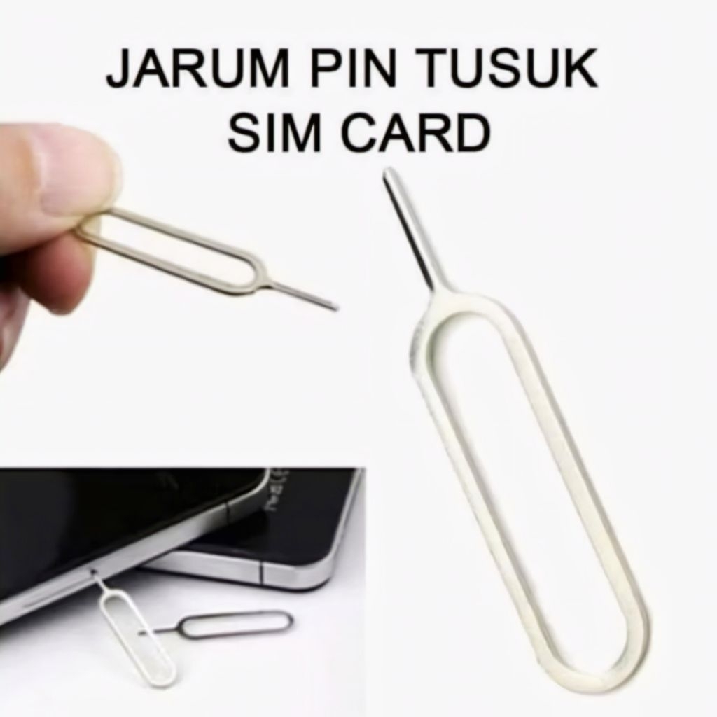 Sim Card Ejector Jarum Tusukan HP For iPhone Samsung Xiaomi Oppo Vivo