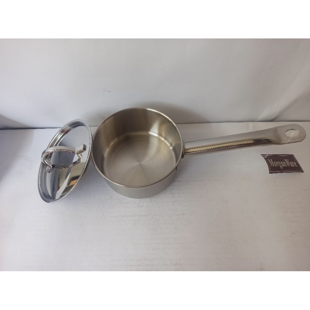 Bima morganware 300 sauce pan 14cmx7cm (1 L) /panci stainless steel SUS304