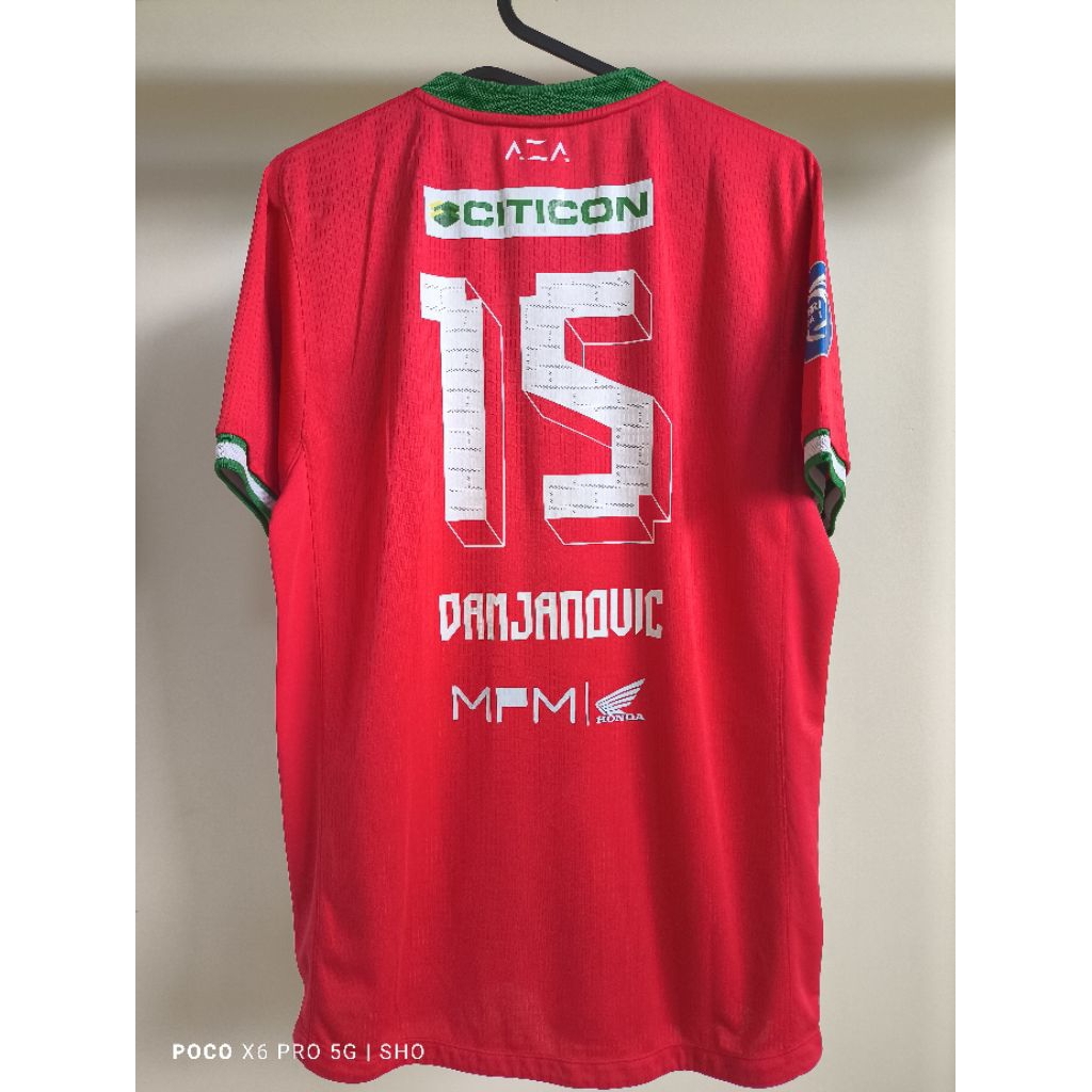 JERSEY MATCHWORN SLAVKO DAMJANOVIC PERSEBAYA ALTERNATE THIRD 2024 (L) ORIGINAL BAJU BOLA ASLI BEKAS 