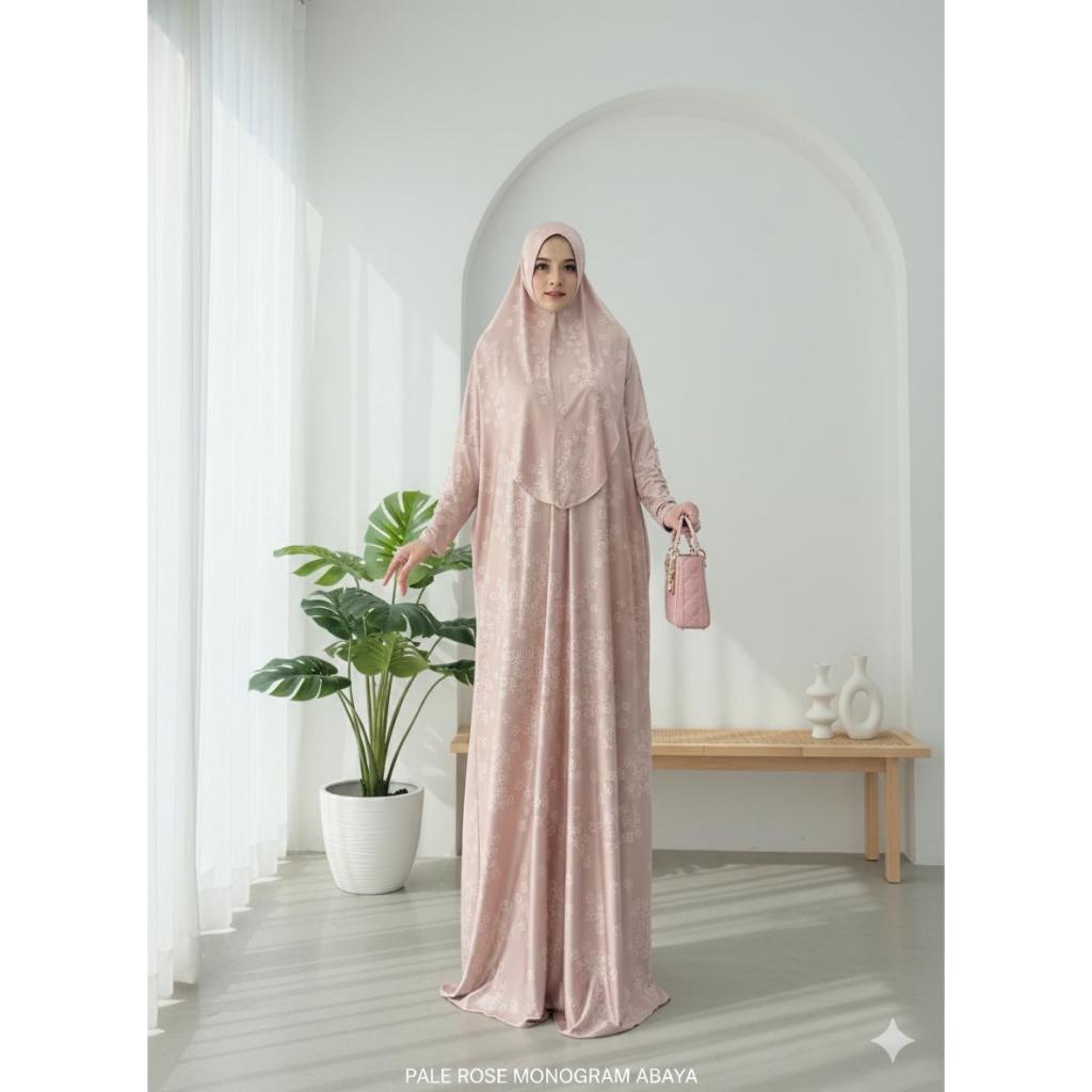 NOURA gamis daily set abaya hijab jersey premium by Eldeena syari