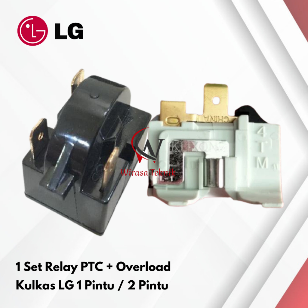 PTC Relay Overload Untuk Kulkas LG 1 Pintu / 2 Pintu