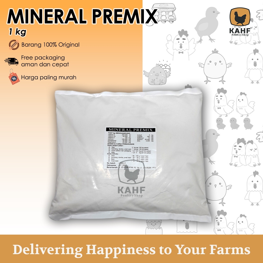 Mineral Premix 1 2 kg TMC untuk Hewan Sapi Kambing Ayam Babi [KAHF PS]