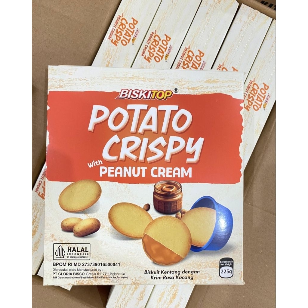 BISKITOP POTATO CRISPY CREAM KACANG