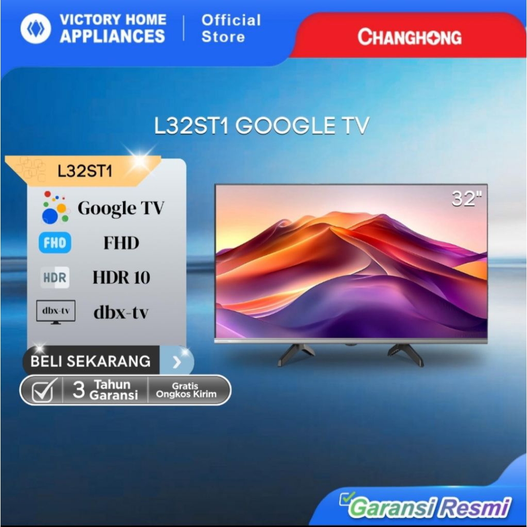 TV LED CHANGHONG GOOGLE TV L32ST1 32 INCH TV LED CHANGHONG 32INCH