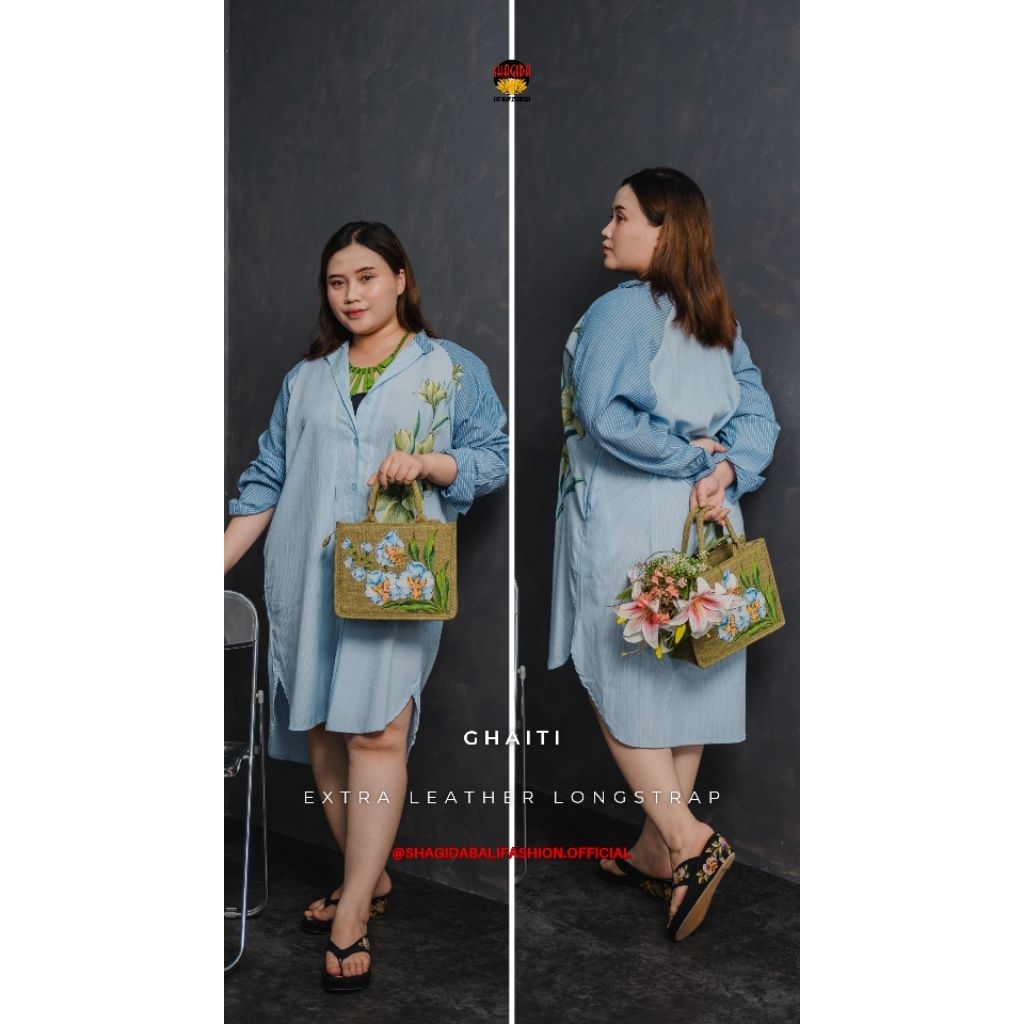 Tas Lukis Ghaiti Goni Handle Bag SHAGIDA • Souvenir & Oleh - oleh Khas Bali