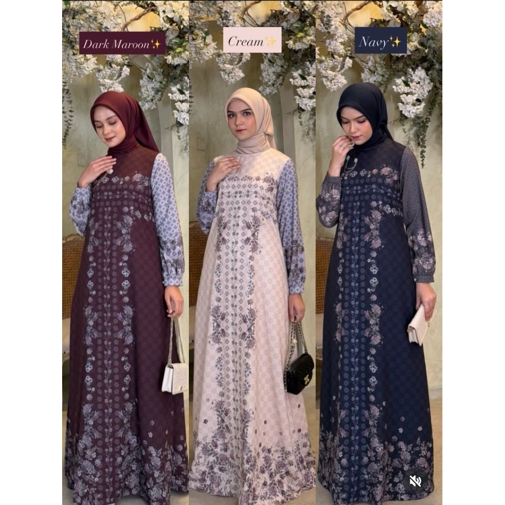 AULYA DRESS ORI BY KAZANAA ID