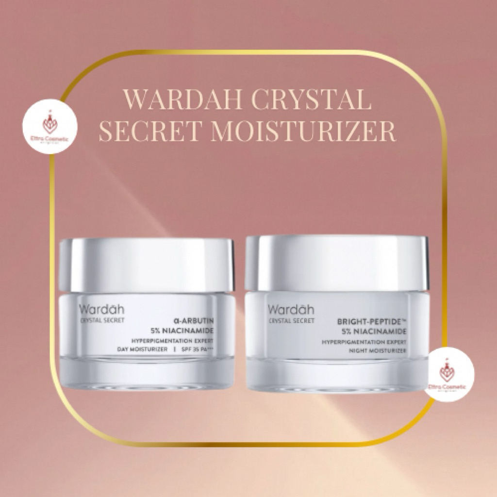 Wardah Crystal Secret - Pelembab Wajah Malam dan Siang, Mencerahkan & Melindungi