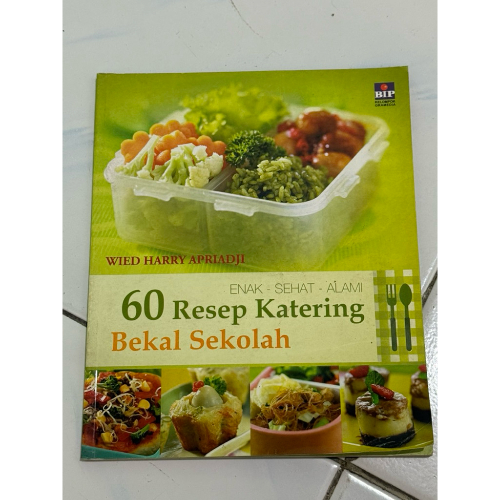 Buku 60 Resep Katering Bekal Sekolah Enak Sehat Alami SECOND ORIGINAL