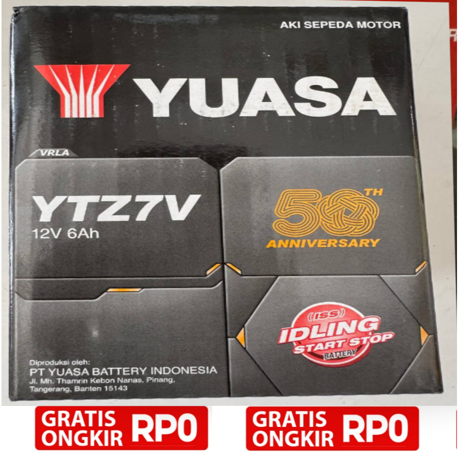 Aki Yuasa YTZ7V / GTZ7S Original Asli 100%