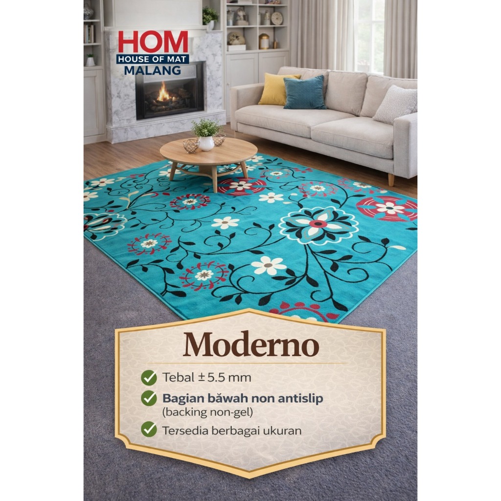 HOM Malang | Karpet Moderno ukuran 3x4 | Karpet ruang tamu ukuran jumbo