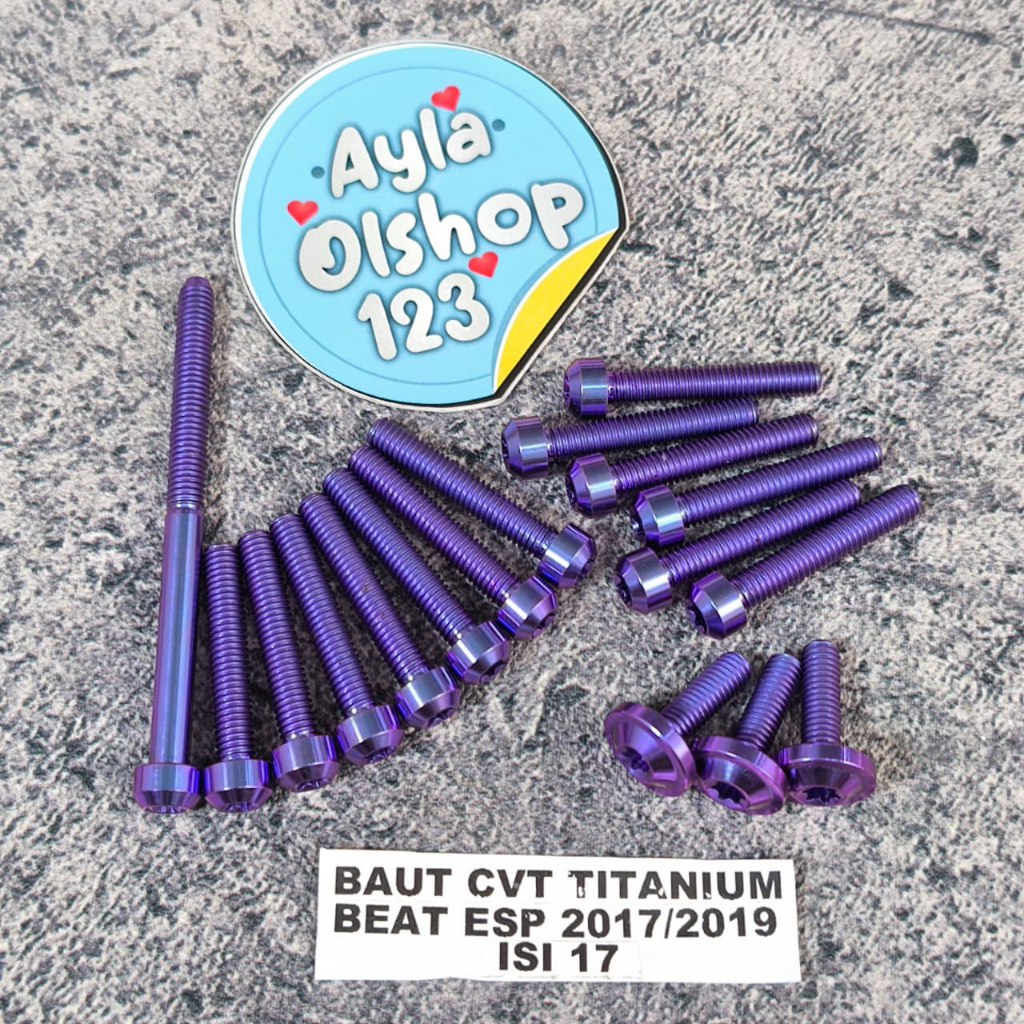Baut cvt titanium beat esp baut cvt titanium scopy esp tahun 2017 sampai 2019 ISI17