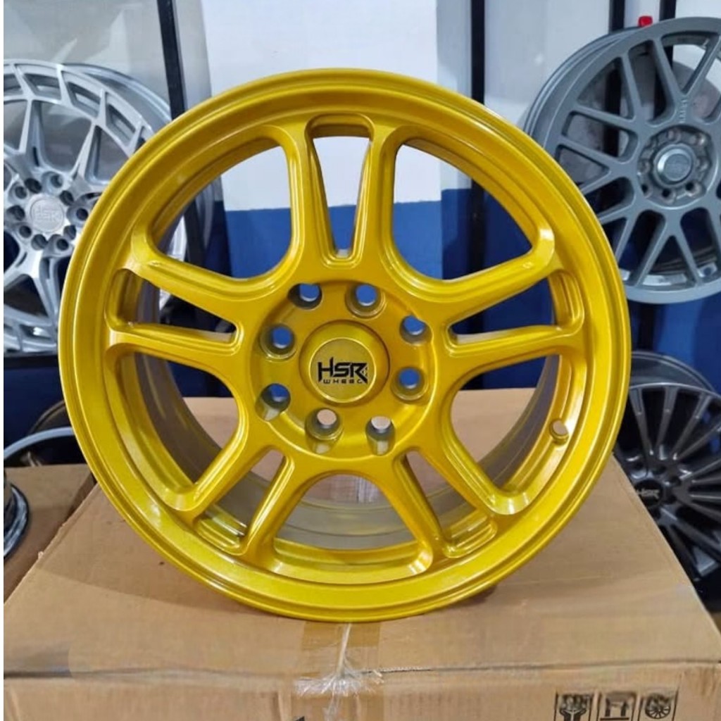 Velg Mobil Ring 14 HSR NX SPO R14 Gold Untuk Brio Vios Xenia Karimun Sigra Calya Dll