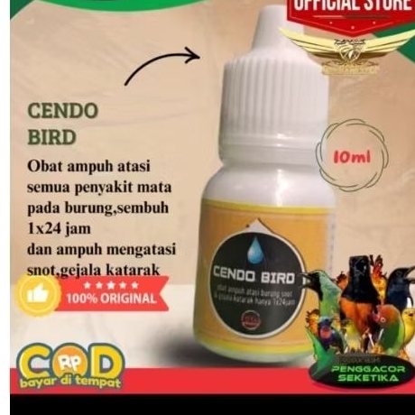 CENDO BIRD OBAT BURUNG KICAU MENGOBATI SAKIT MATA BERAIR BERLENDIR KATARAK SNOT