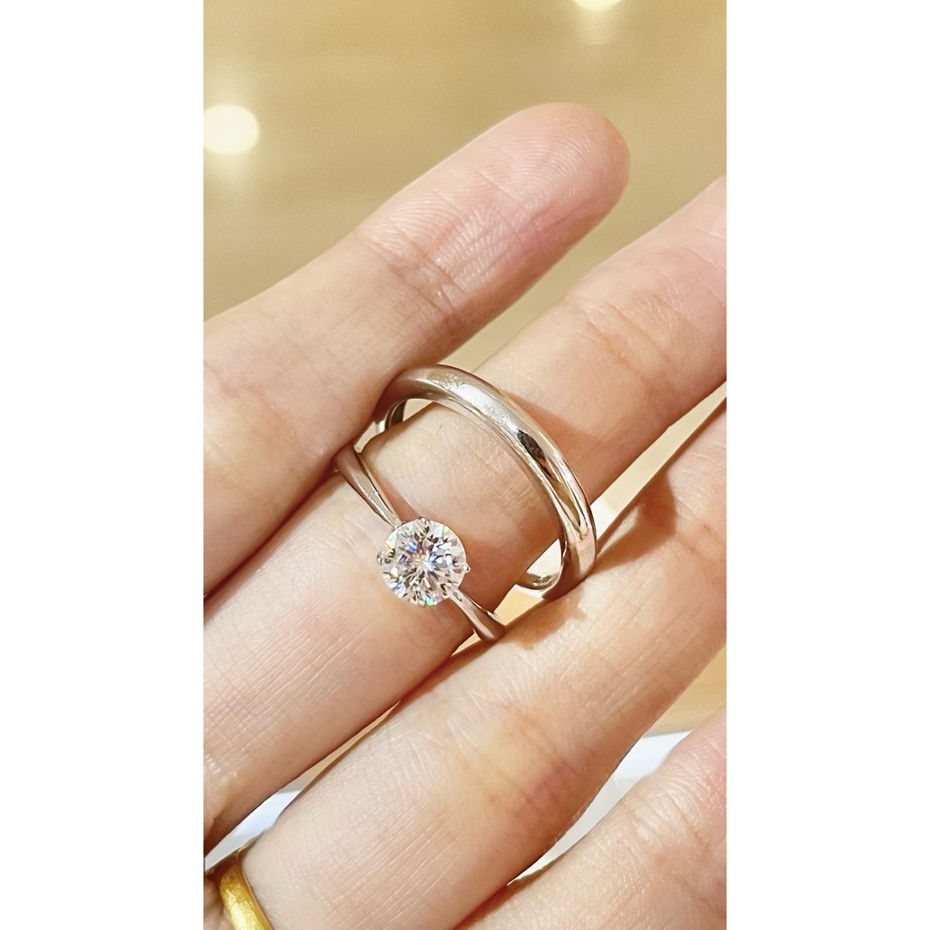 cincin couple permata moissanite