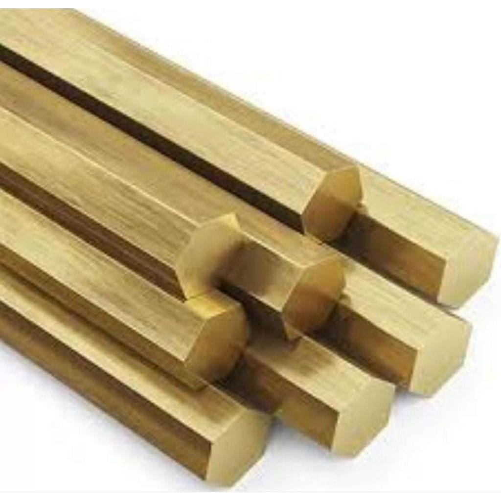 As Kuningan Segi 6 Hexagonal Uk 19mm Panjang 40cm