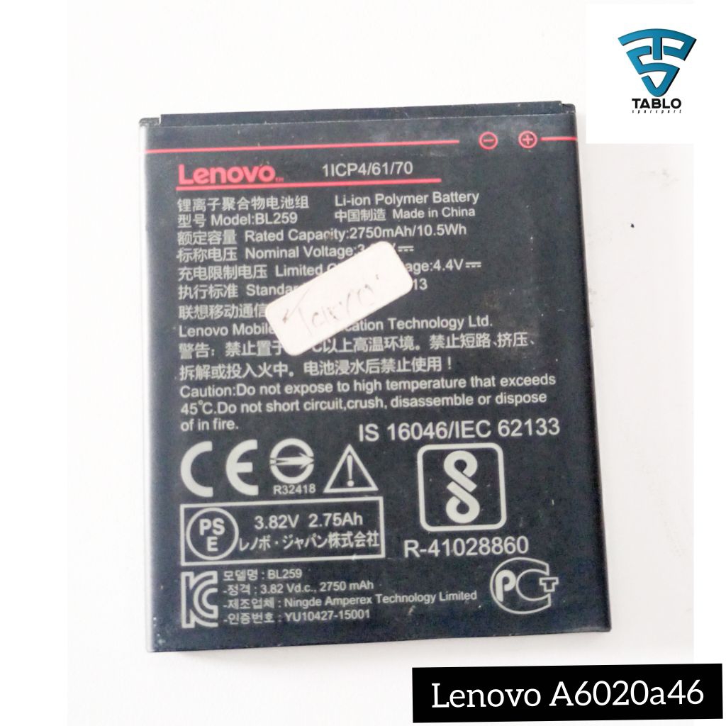 Baterai Lenovo A6020a46 original copotan hp