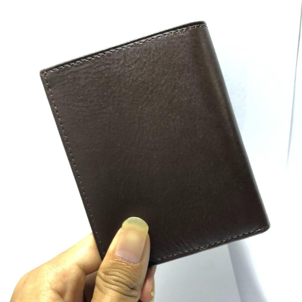Dompet Mini Tipis Kecil Slim Kulit Sapi Asli Kartu Uang Pria