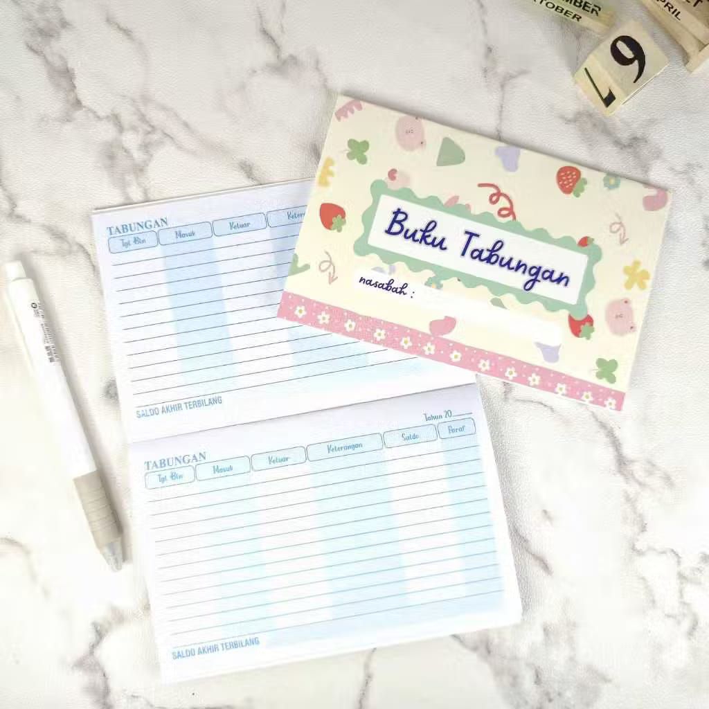 BUKU TABUNGAN ANAK / BUKU CATATAN SEKOLAH / BUKU TABUNGAN SEKOLAH / BUKU TABUNGAN LUCU