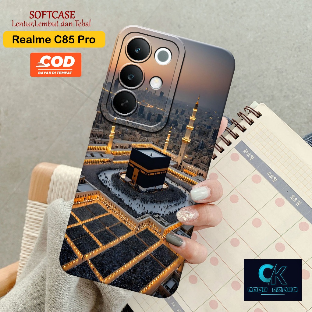 Case Realme C85 Pro Terbaru - Casing Muslim Mekkah - Softcase Candy Case Full Color 3D Silikon TPU