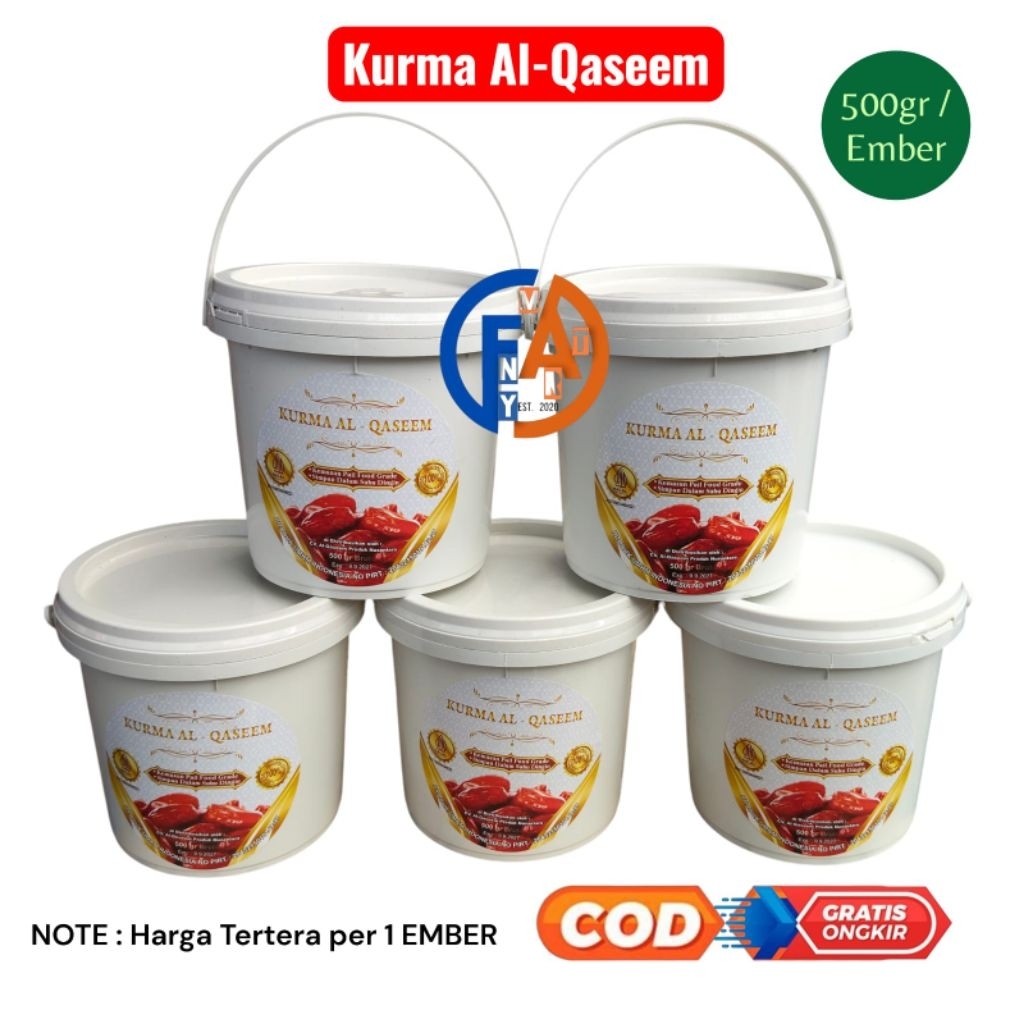Kurma Al Qaseem Ember berat +- 500g / Kurma Ember Al-Qaseem