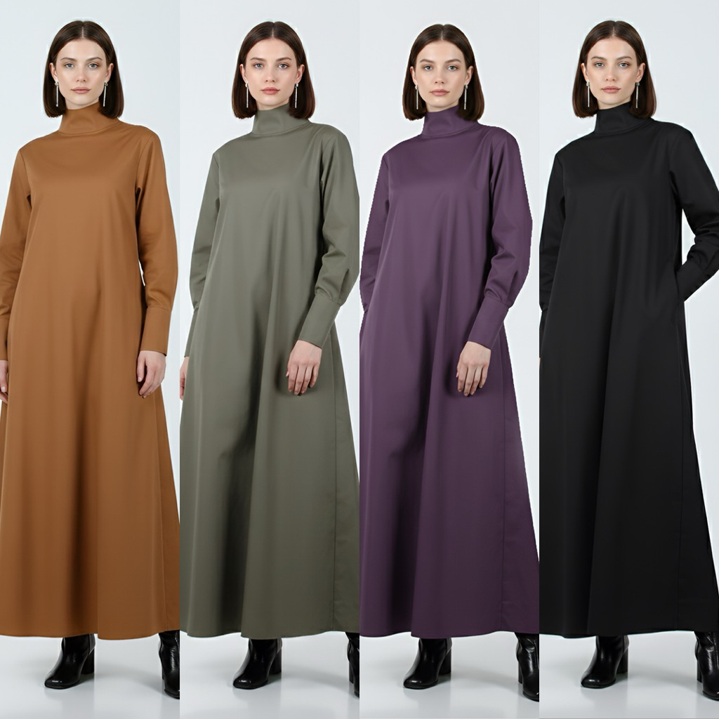 Itang Yunasz RTW - Funnel-Neck Dress