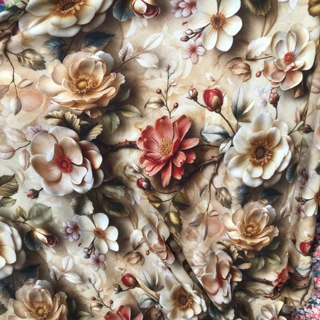 kain katun rayon Visvose motif bunga ~ kain katun rayon motif bunga kecil ~ kain katun rayon motif 3