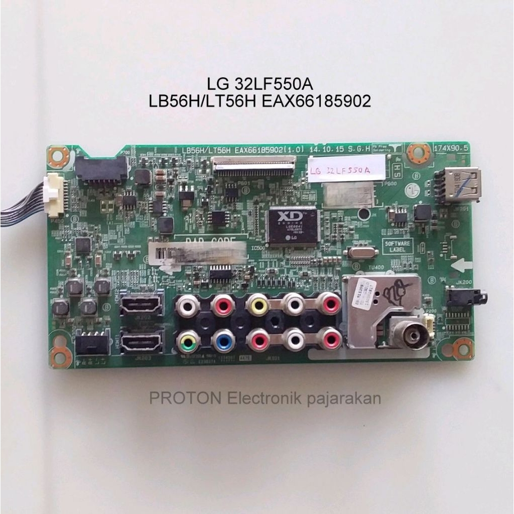Mainboard LED TV LG 32LF550 32LF550A 32LF550A-TE Mesin Matherboard LB56H/LT56H EAX66185902 Mobo LCD 
