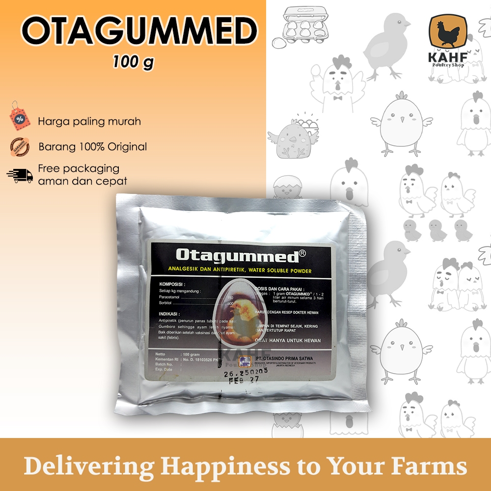 Otagummed 100 gram - Paracetamol Ayam Analgesik Antipiretik mirip Paragin