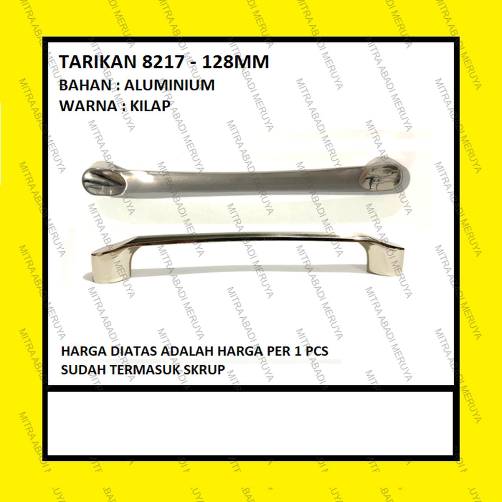 Tarikan Lemari Tarikan Laci Handle Aluminium Stainless Kilap