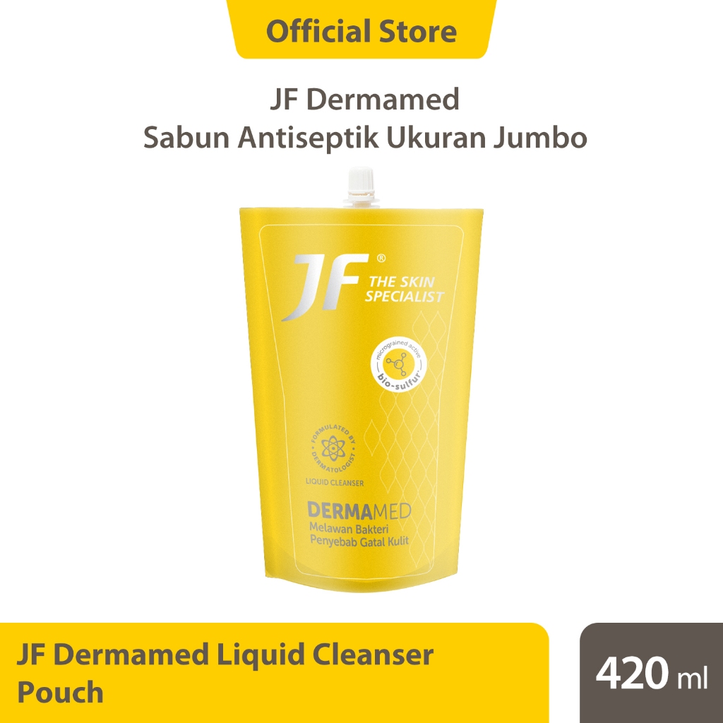 JF Dermamed Cleanser Liquid 420 ml Pouch Spout