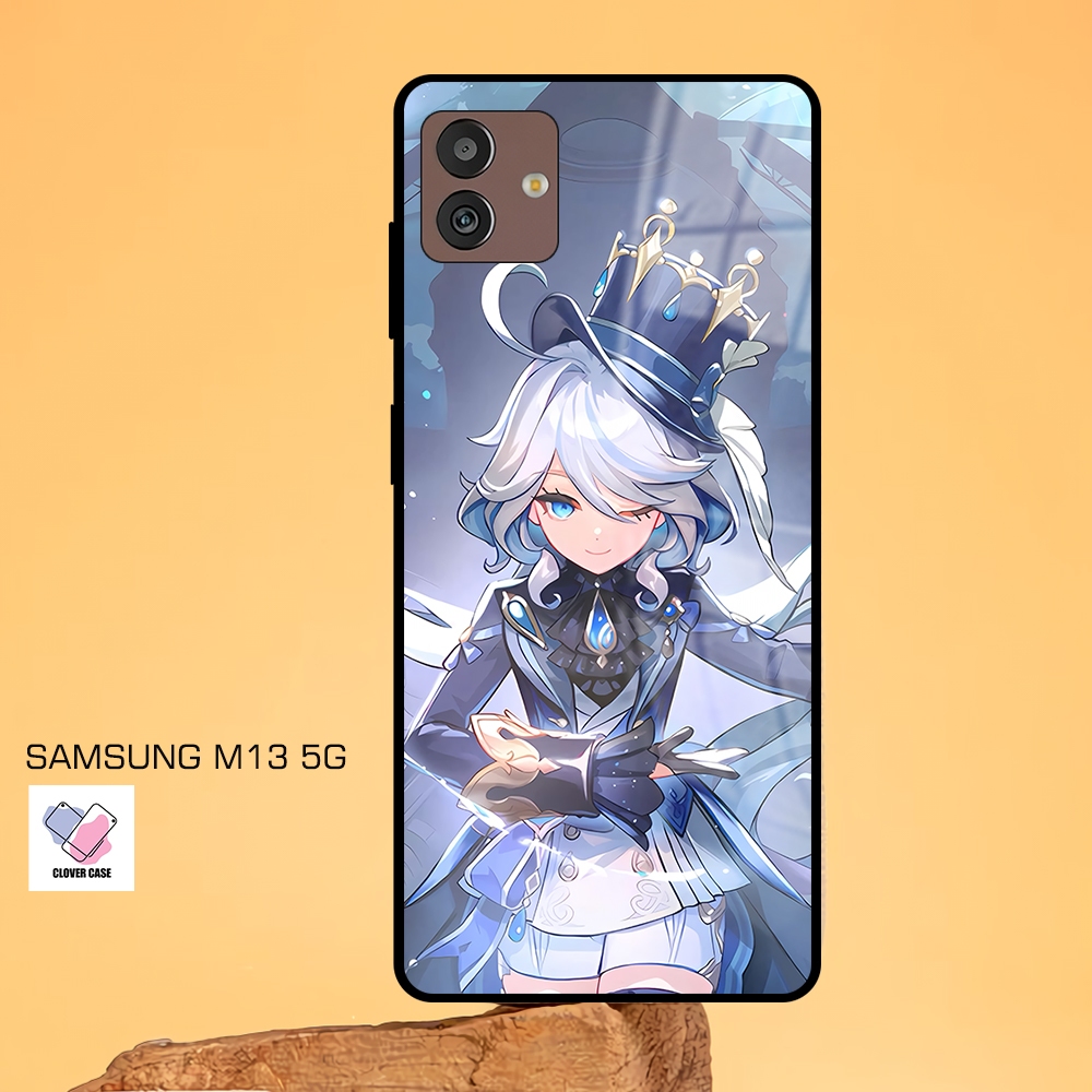 [AR28]  Case Glossy Case | SAMSUNG M13 5G | CASE KEKINIAN LUCU |  Casing Hp Kilau Motif FURINA GENSH
