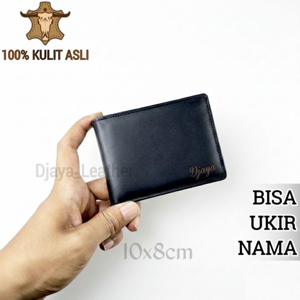 Dompet Pria Kulit Original Ukuran Mini Slim Asli Bahan Kulit Premium / Dompet kulit kecil minimalis