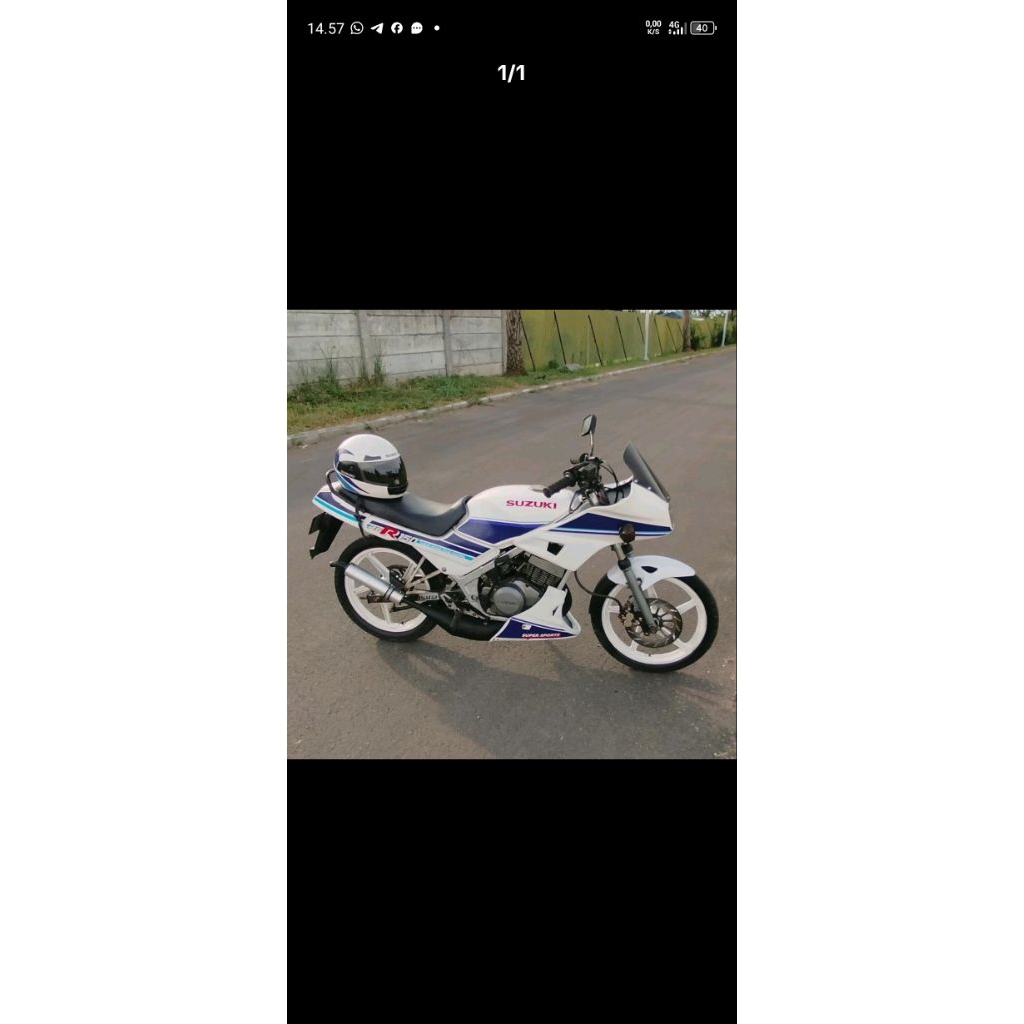 striping decal rgr sprinter warn putih biru