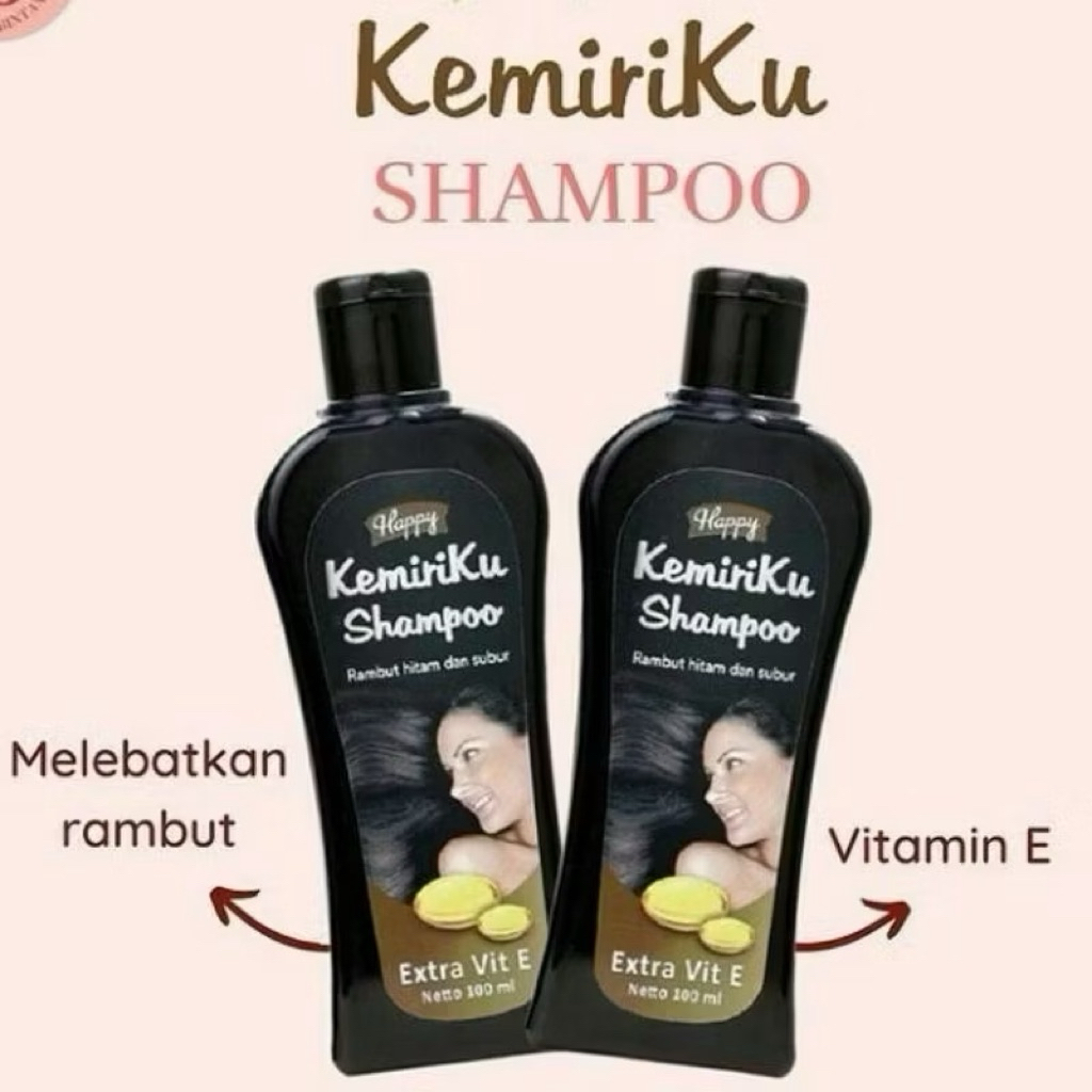 happy kemiriku shampoo 100 ml hitam 100ml happy shampoo kemiriku happy kemiri shampoo