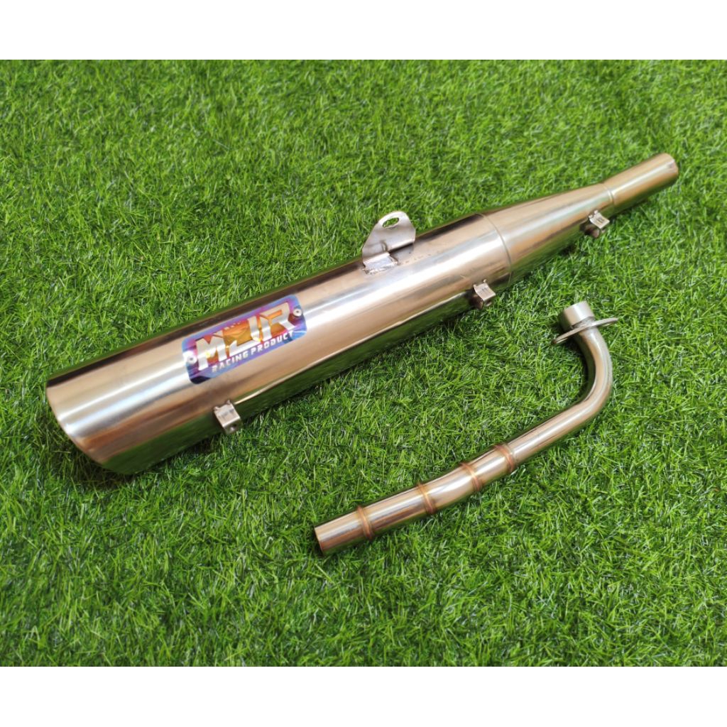 KNALPOT TSUKIGI STANDAR RACING STAINLESS MOTOR BEBEK HONDA ASTREA GRAND SUPRA X 125 OLD SUPRA FIT NE