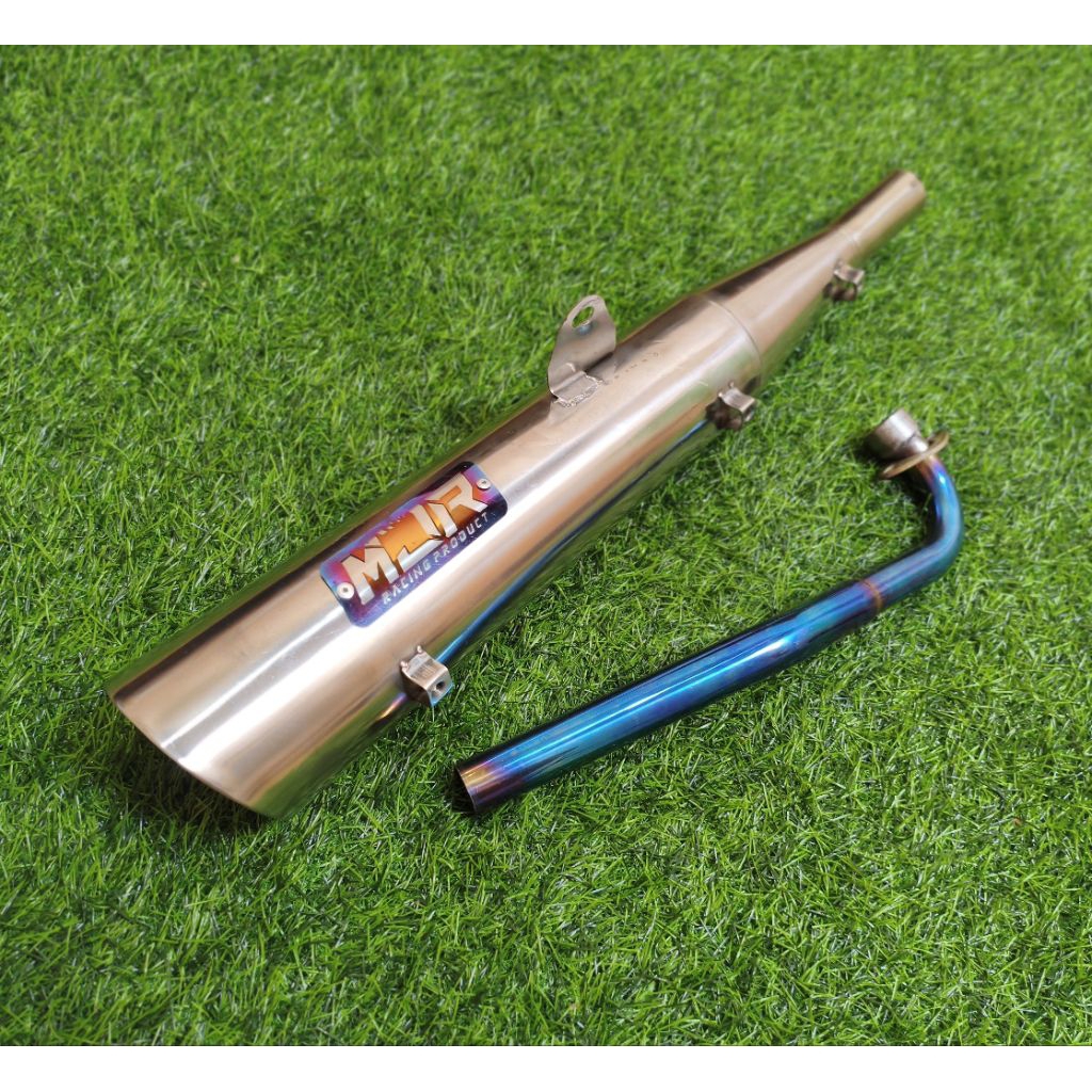 KNALPOT TSUKIGI STANDAR RACING STAINLESS MOTOR BEBEK HONDA ASTREA GRAND SUPRA X 125 OLD SUPRA FIT NE